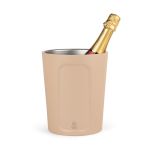 Leopold Vienna Bottle Cooler Ice Bucket For Champagne Double Walled In Stainless Steel In Sand Corvina Design - BRLV223007