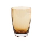 Italesse Mykonos Handcrafted Single Large Glass Tumbler 440cc Amber - IT3396A1