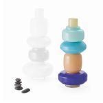 Philippi Vase Modular 5 piece Set In Mouthblown Glass Bianetti Design In Blue Only - PH169002