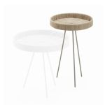 Philippi Side Table In Powercoated Steel With Jute Tahiti Design Tall Height Only - PH254036