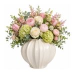Ideas4Seasons Vase In  Ceramic Liva Design Creme - ID39001