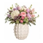 Ideas4Seasons Vase In Ceramic Maya Design Creme - ID39011