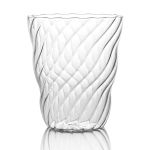 Italesse Twist Handcrafted Single Large Glass Tumbler 370cc Clear - IT3376