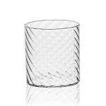 Italesse Twist Mixology Collection Handcrafted Borosilicate Glass Tumbler 320cc in a Pack of 2 - IT3384