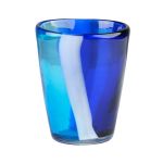 Italesse Amazonicos Handcrafted Single Large Glass Tumbler in Blu Rio Design 310cc - IT3393-58