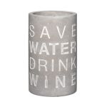 Rader Wine Cooler In Concrete With Words Save Water Drink Wine - RA10404