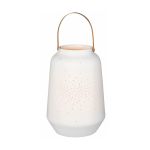 Rader Lantern In Porcelain With Tiny Pin Holes To Disperse Light Large Size - RA13185
