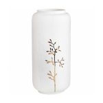 Rader Vase In Porcelain With Gold Twig Decoration Small Size - RA15169