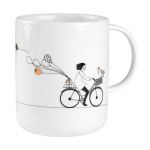 Rader Coffee Mug Or Tea Cup In Porcelain Biking Design - RA17295