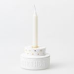 Rader Candle Holder In Porcelain Cake Design With Happy Birthday Words - RA17306