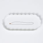Rader Tray For Jewellery In Porcelain With A Gold Necklace Design - RA17683