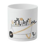 Rader Tea Light Holder In Porcelain Gardener Design - RA18378