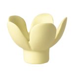 Rader Candle Holder In Porcelain Flower Design In Yellow - RA51577