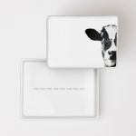 Rader Butter Dish In Porcelain With Cow Design Small Size - RA8966
