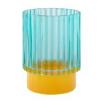 Remember Tealight In Glass Lumi Design In Blue - REHWL41