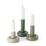 Philippi Candleholder Copenhagen Design In Enamelled Aluminium 3 Piece Set - PH234028