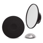 Bosign Make-Up Mirror Magnification 10x Detachable For Travel Small Size In Black Dia 11.0cm Air Design - B263136