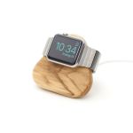 Bosign Apple Watch Charging Station Tetra Nightstand In Solid Oiled Olive Wood - B262687