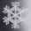 JackFrost Snowflake Bauble Tree Ornament Style C - 8826403