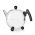 Bredemeijer Teapot Double Wall Bella Ronde Design 1.5L in Polished Steel Finish With Black Fittings - BR1305Z