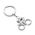 Philippi Keyring In Mirror Polished Nickel Biker Design - PH157005