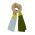 Remember Luxury Soft Scarf Made From Wool And Cashmere In Multi-Colours Andrin Design - REWKS29