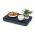 Bosign Lap Tray Mini Antislip Finish Willow Wood Top Matte Black With Salt And Pepper Grey Removeable Cotton Cushion - B261341