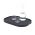 Bosign Serving Tray Curveline Design Large Antislip Willow Wood In Matte Black - B261343