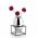 Philippi Vase Solero Design With Stand Nickel Mirrorpolished Steel Powdercoated Finish Large Size - PH240026