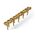 Philippi Tealight Holder Beaufort Design For 10 Tealights In Aluminium With Brass Antique Finish - PH300130
