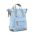 Roka London Bantry B Backpack Rucksack Small Recycled Repurposed Sustainable Nylon In Retro Blue - RKBAB106