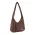 Roka London Belsize Crossbody Shoulder Bag Medium Recycled Repurposed Sustainable Taslon In Chocolate - RKBZM003