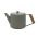 Bredemeijer Teapot Double Wall Duet Boston Design 1.1L in Slate Grey With Wood Look Fittings - BR111032