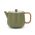 Bredemeijer Teapot Double Wall Duet Facet Design 1.1L in Khaki Green With Wood Look Fittings - BR111080