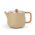 Bredemeijer Teapot Double Wall Duet Facet Design 1.1L in Camel With Wood Look Fittings - BR111081