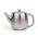 Bredemeijer Teapot Double Wall Vera Design 900ml In Matt Steel With Stainless Steel Filter - BR111100