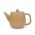 Bredemeijer Teapot Double Wall Vera Design 900ml In Latte Brown With Stainless Steel Filter - BR111102