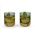 Bredemeijer Glass Single Walled Cups Padua Design Set Of 2 In Grey 350ml - BR165064