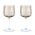 Leopold Vienna Wine Glass Corvina Design In Pearl Finish Set Of 2 - BRLV217002