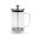 Leopold Vienna Cafetiere Coffee & Tea Maker Arusha Design Ribbed Glass Look Capacity 0.6L - BRLV117024