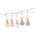 Philippi Emmy Rabbit Hanging Decoration In Beechwood With Faux Fur In Green Colour Only - PH285056
