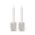 Pantone Candle & Tea Light Holder Set of 2 In Handmade Fine China Warm Gray 002C - PT101720002