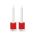 Pantone Candle & Tea Light Holder Set of 2 In Handmade Fine China Red 2035C - PT101722035