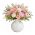 Ideas4Seasons Vase In Ceramic Rose Design In White Small - ID37130