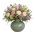 Ideas4Seasons Vase In Ceramic Rose Design In Green Small - ID37135