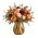 Ideas4Seasons Vase In Ceramic Lily Twist Design Brown Small - ID37158