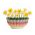 Ideas4Seasons Vase Bowl For Flowers In Ceramic Rainbow Design In Medium Size - ID37301