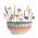 Ideas4Seasons Vase Bowl For Flowers In Ceramic Rainbow Design In Large Size - ID37302