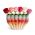Ideas4Seasons Vase In Ceramic Rainbow Design In Small Size - ID37305