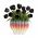 Ideas4Seasons Vase In Ceramic Rainbow Design In Large Size - ID37307